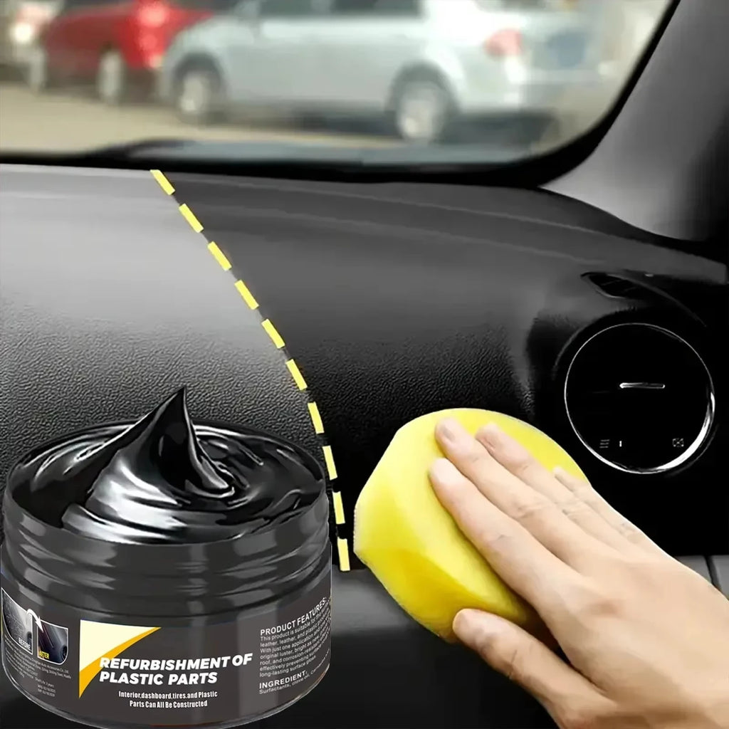 Car Interior Plastic Leather Scratch Repair Paste Automotive Polishing Wax Repair Anti-Aging Paste Tires Seats Steering Wheel